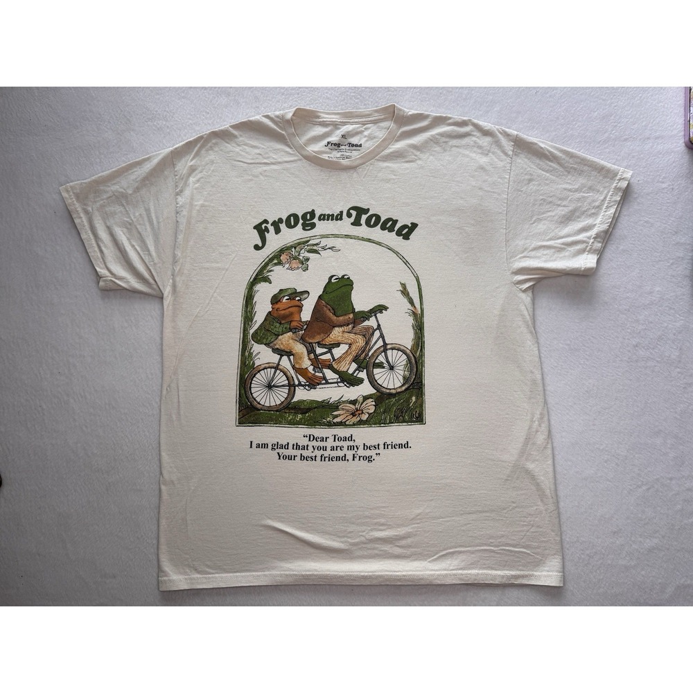 Frog and Toad Best Friends Shirt Mens XL Graphic Storybook Tee  Arnold Lobel